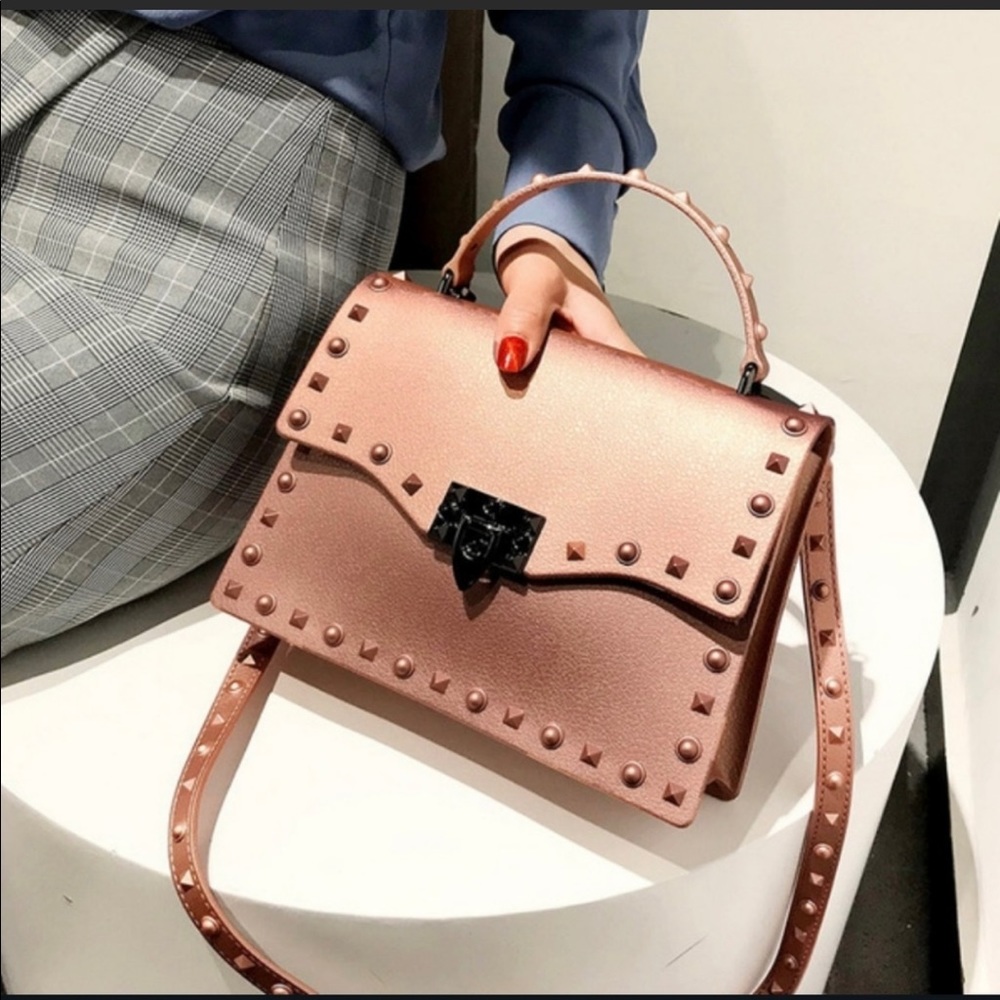 rose gold jelly mini bag👛